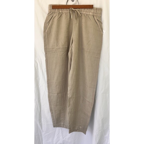 Splendid Ryan Pants Women’s Size Small Beige Barrel Leg Pockets Lightweight - Picture 6 of 12